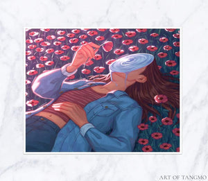 pensive art print