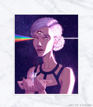 spectrum third eye chakra art print
