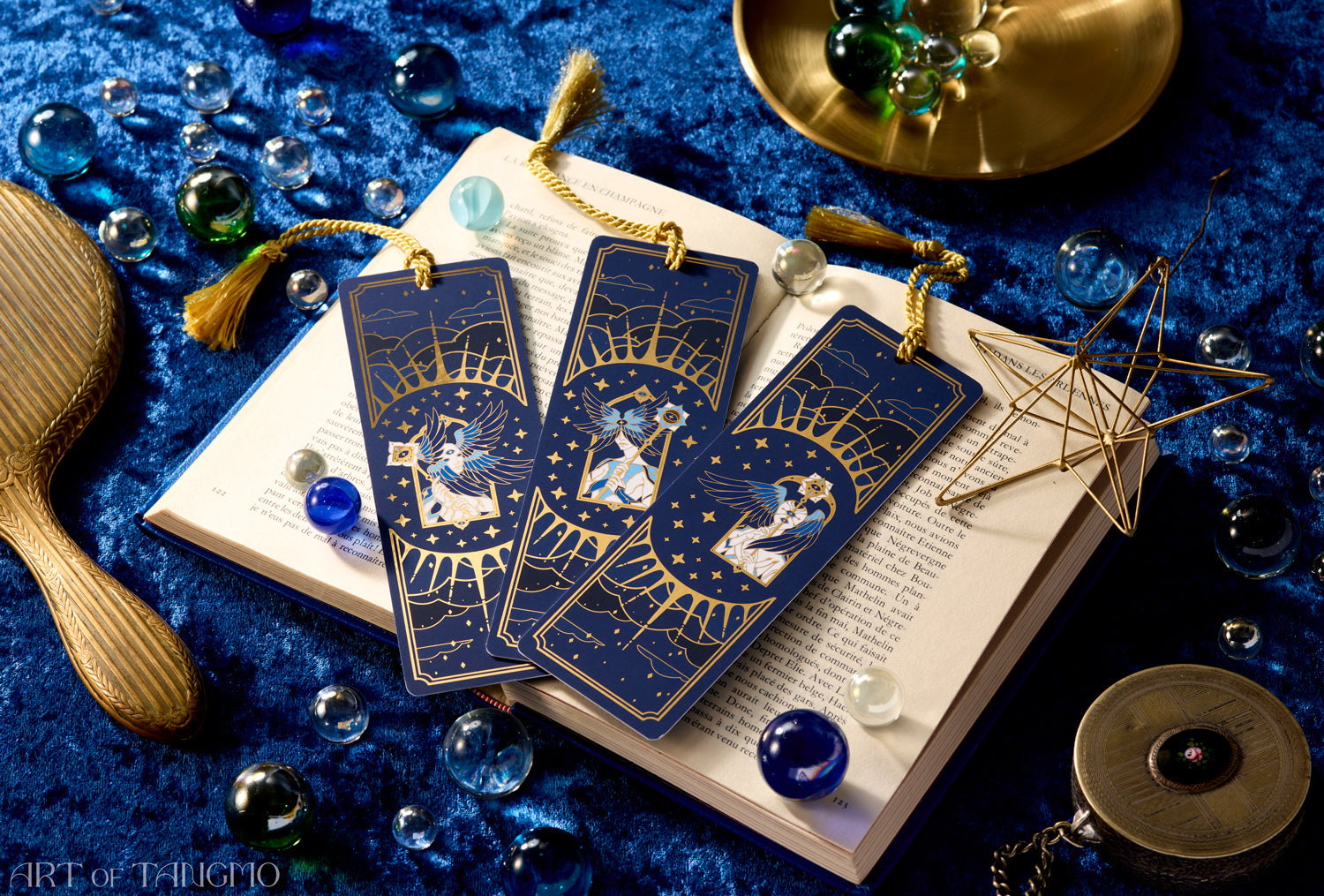 Heavenly Messengers: Gold Foil Bookmark Set