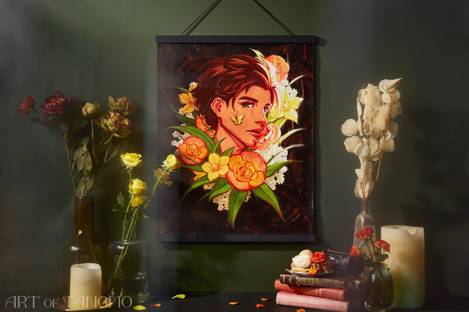 Golden Wildfire: Claude Art Print