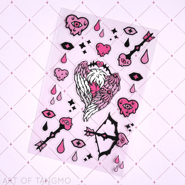 Lovesick Cupid Sticker Sheet