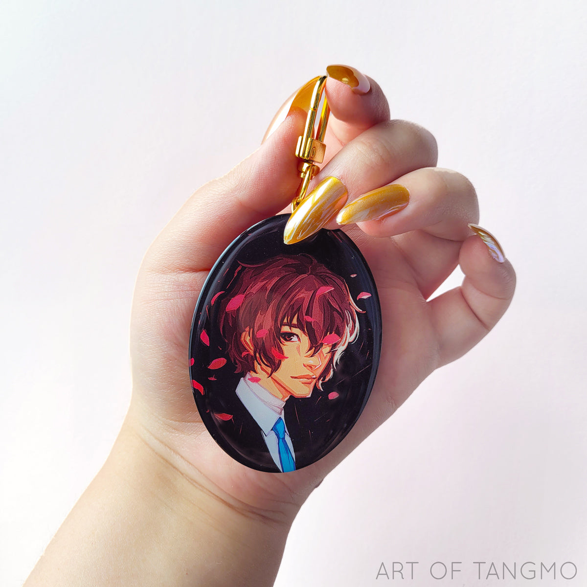 Dazai Fading Roses Keychain