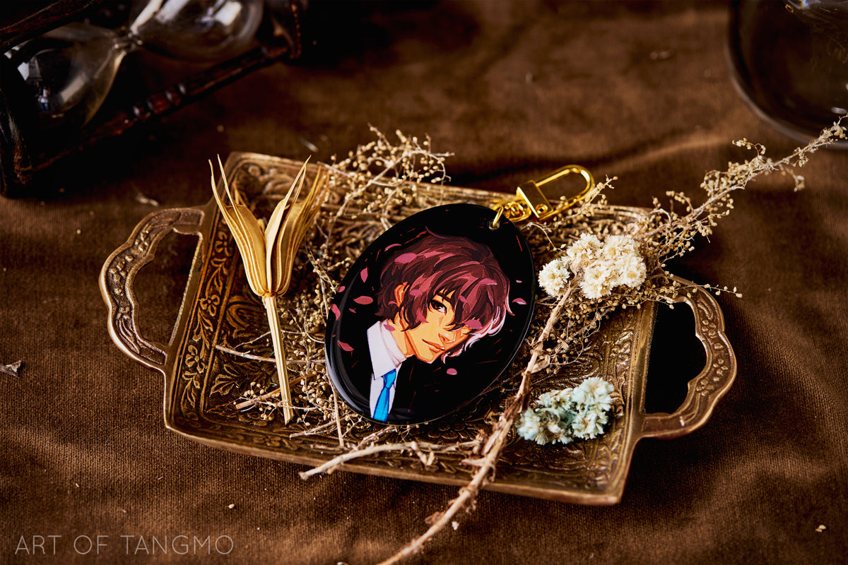 Dazai Fading Roses Keychain