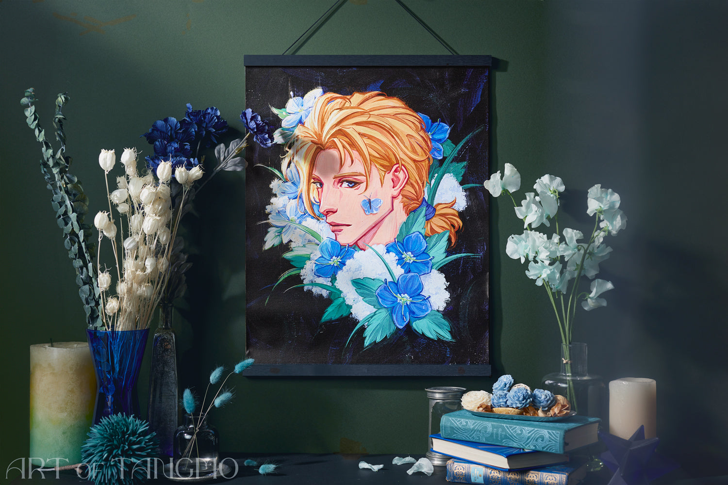 Azure Gleam: Dimitri Art Print