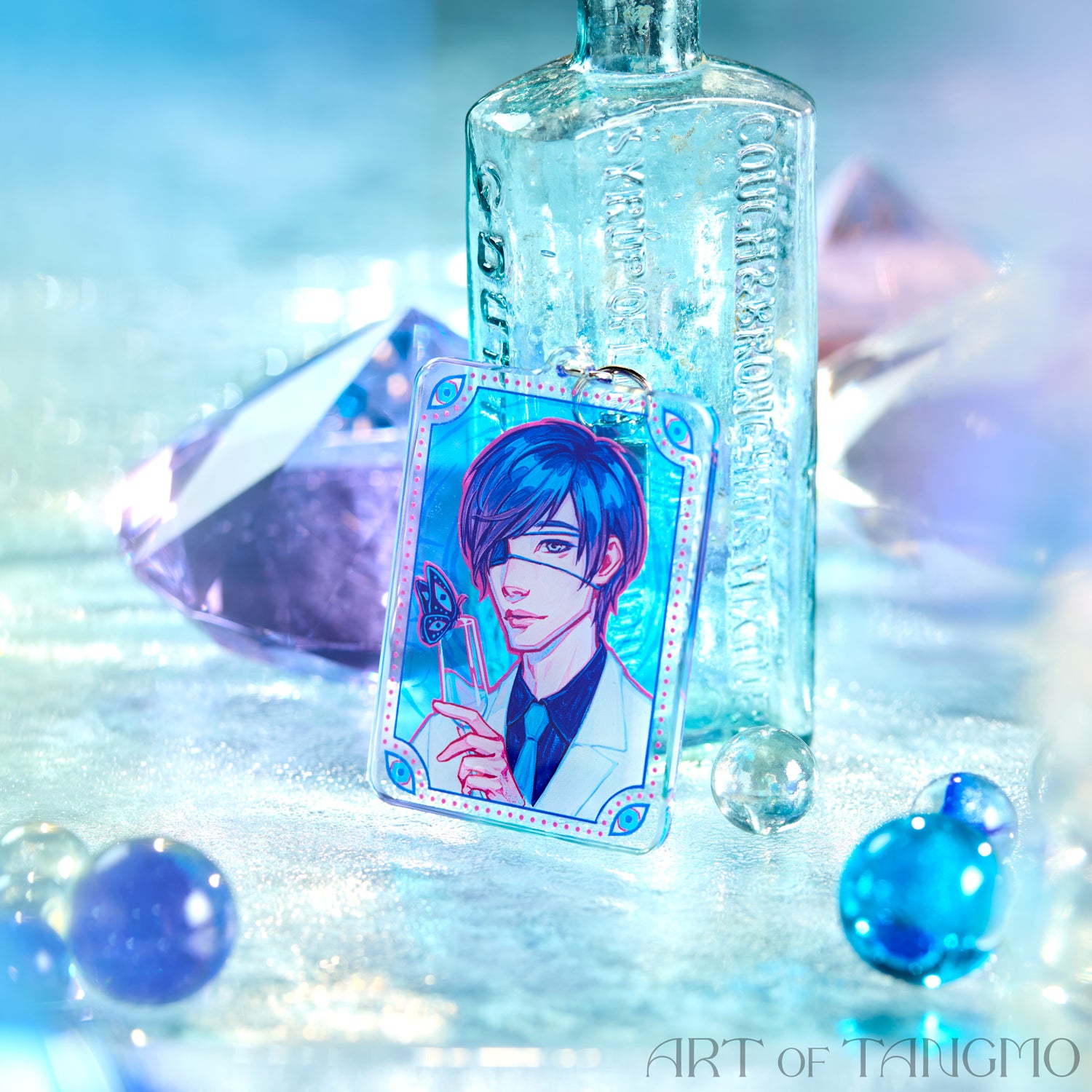 Hakase: Crystal Rain Keychain