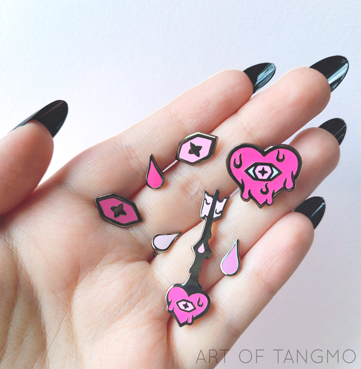 Heart Mini Pin Set | Biblically Accurate Angel Pins | Shop at Art of Tangmo