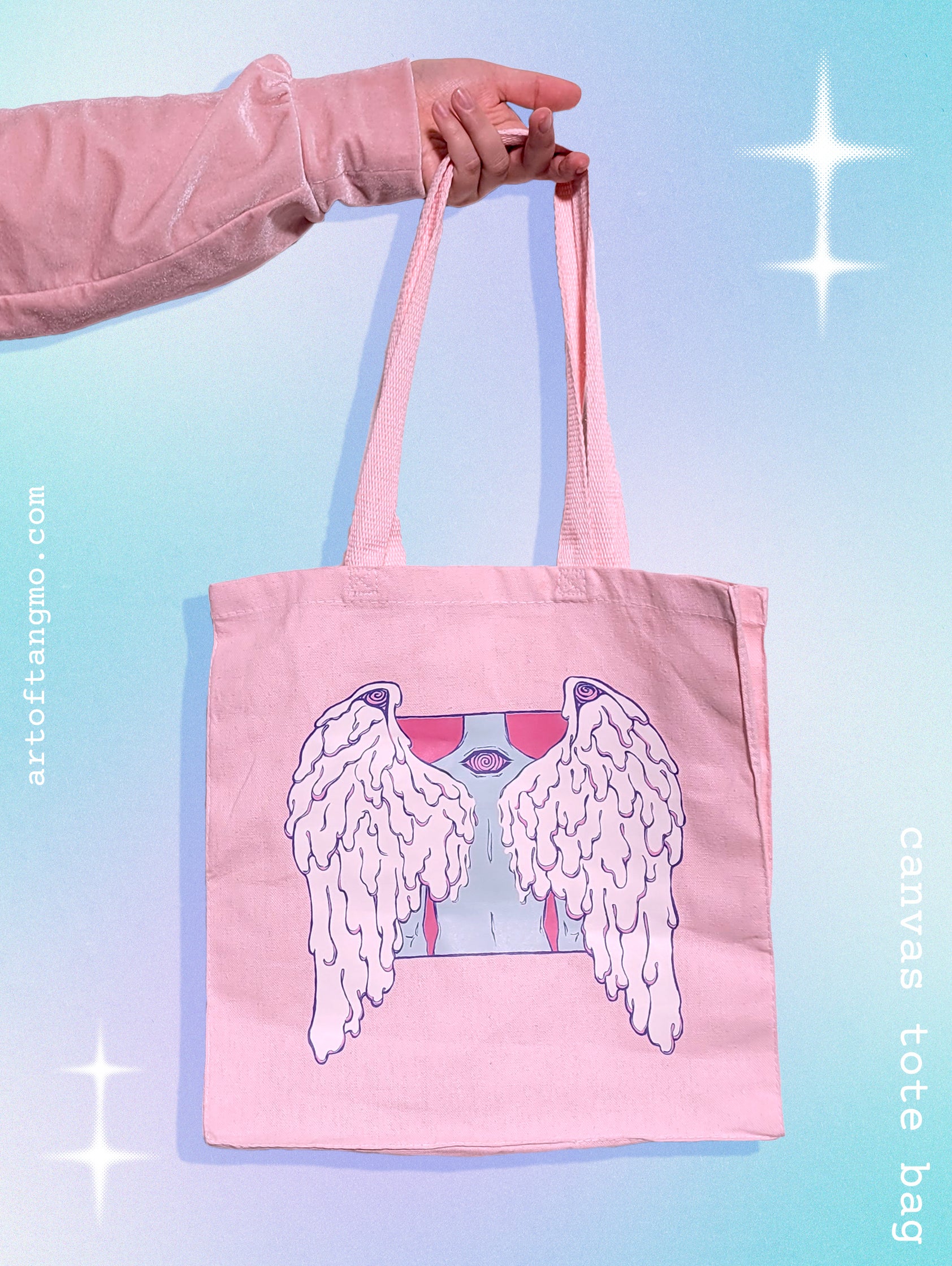 Seraph's Sorrow (Pink Variant): Tote Bag