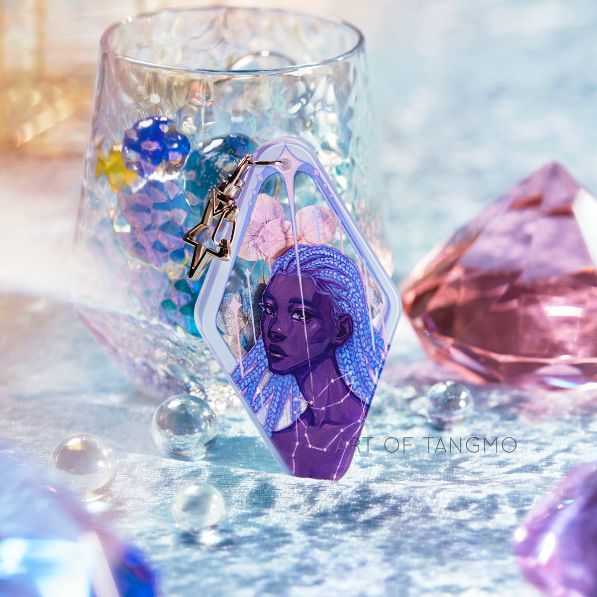 Starlight: Dried Flower Keychain