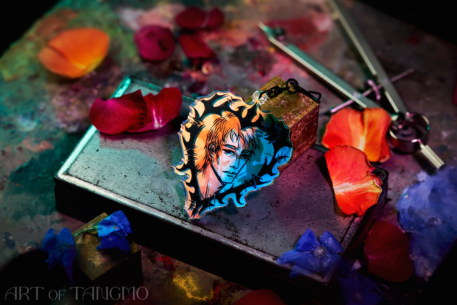 Taku: Glass Hearts Keychain