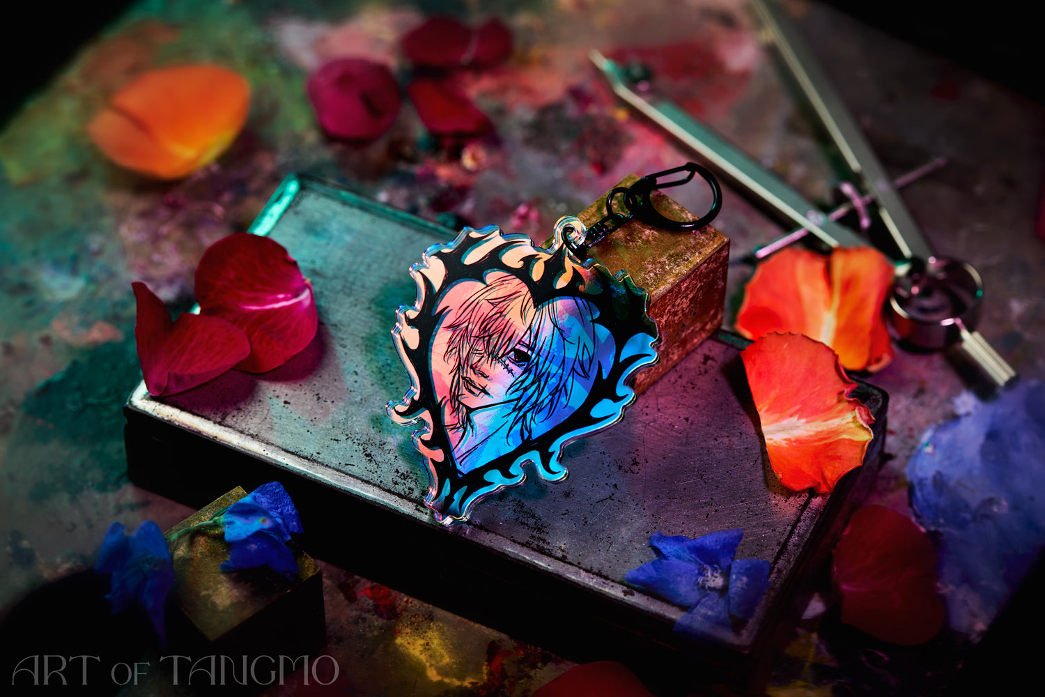 Towa: Glass Hearts Keychain