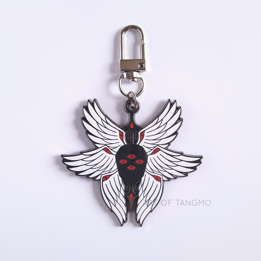 Torch Fired Enameled Angels, Angel Keychain, Angel Necklace, Angel