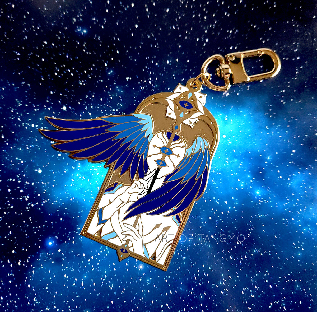 Chamuel: Large Enamel Keychain