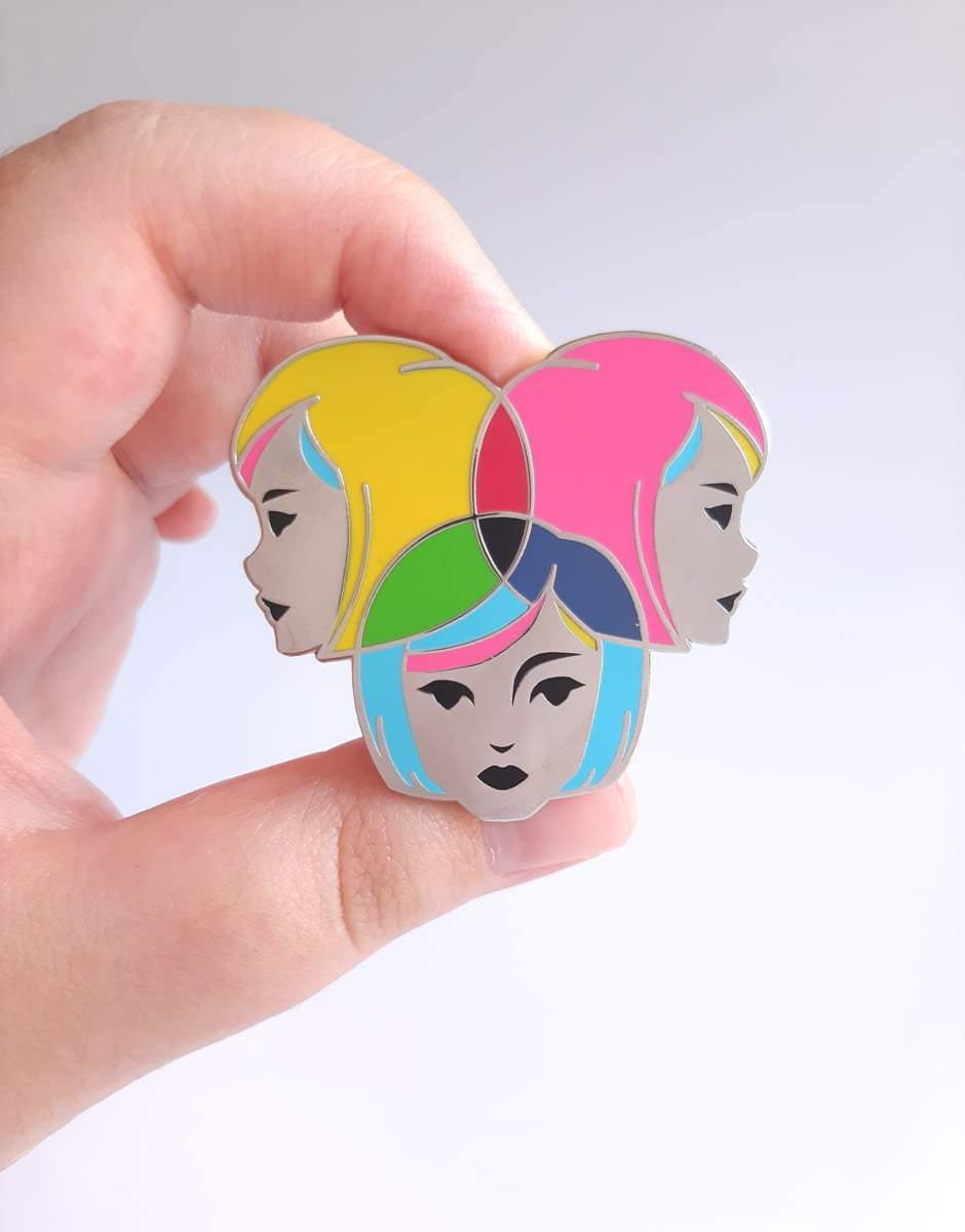 CMYK Sisters: Hard Enamel Pin - Art of Tangmo