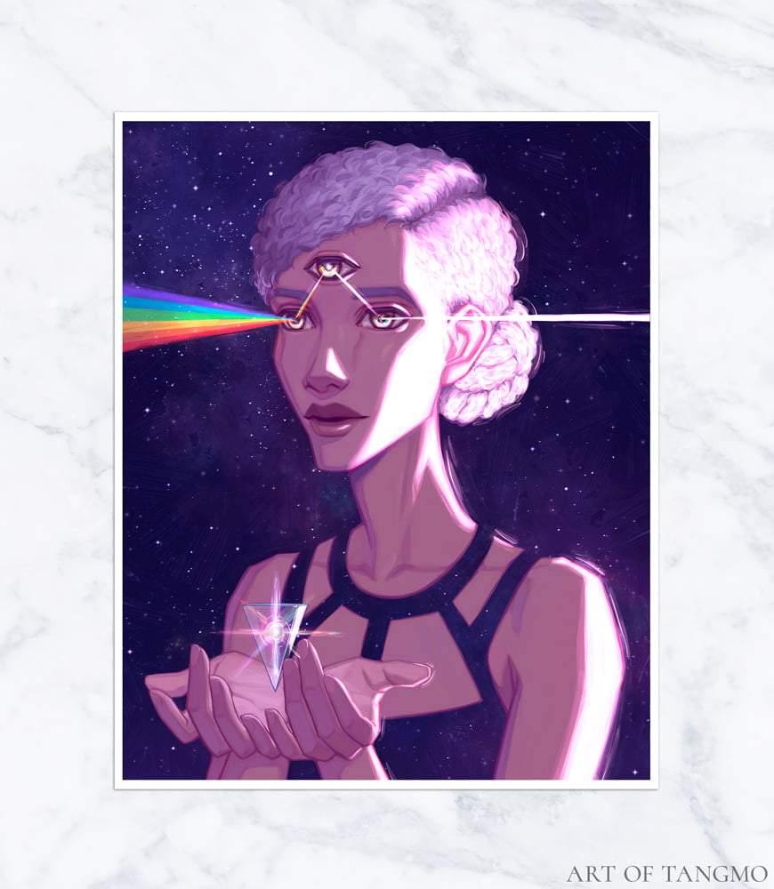 spectrum third eye chakra art print