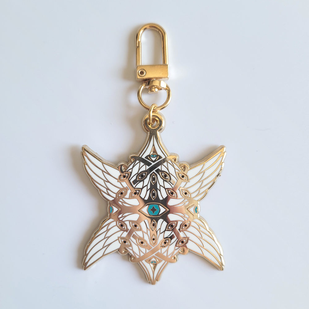 Torch Fired Enameled Angels, Angel Keychain, Angel Necklace, Angel